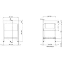 Vaiotec TOPLINE sink 700 / 1 bowl W:600