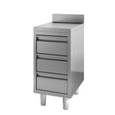 Vaiotec TOPLINE drawer cabinet 600 / 3 drawers &amp; upstand W:400