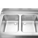 Vaiotec TOPLINE sink center 700 / 2 bowls left B:2000