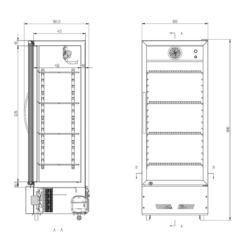 Vaiotec EASYLINE Getränkekühlschrank 290 Liter "schwarz"