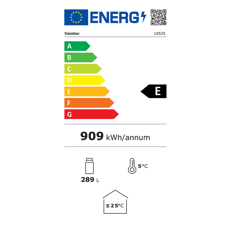 Vaiotec EASYLINE Getränkekühlschrank 290 Liter "schwarz"