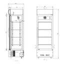Vaiotec EASYLINE beverage refrigerator 290 liters with illuminated top "black"