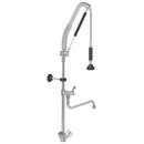 Vaiotec TOPLINE dishwashing spray with swivel spout / 2 mixing valves &amp; automatic pull-out - single hole
