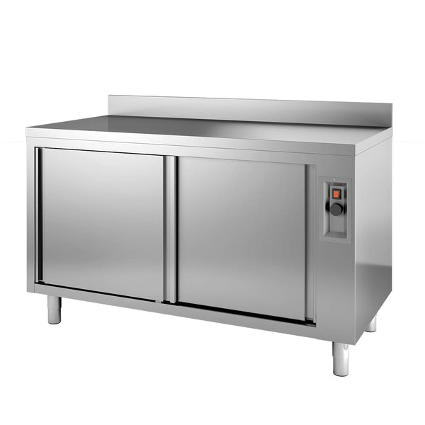 Vaiotec TOPLINE warming cabinet 700 / 2 sliding doors &amp; upstand W:1200