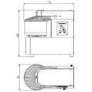 Vaiotec EASYLINE dough kneading machine fixed bowl - 20 liters / 230 volts