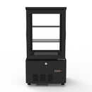Vaiotec TOPLINE refrigerated display case 2-compartment / 56 liters "black"