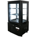 Vaiotec TOPLINE refrigerated display case 2-compartment / 56 liters "black"