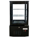 Vaiotec TOPLINE refrigerated display case 2-compartment / 56 liters "black"