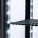 Vaiotec TOPLINE refrigerated display case 2-compartment / 56 liters "black"