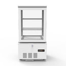 Vaiotec TOPLINE refrigerated display case 2-compartment / 56 liters "white"
