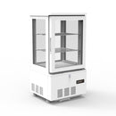 Vaiotec TOPLINE refrigerated display case 2-compartment / 56 liters "white"