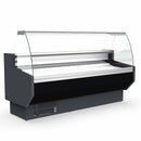Vaiotec TOPLINE refrigerated counter 100 - curved front glass "black"