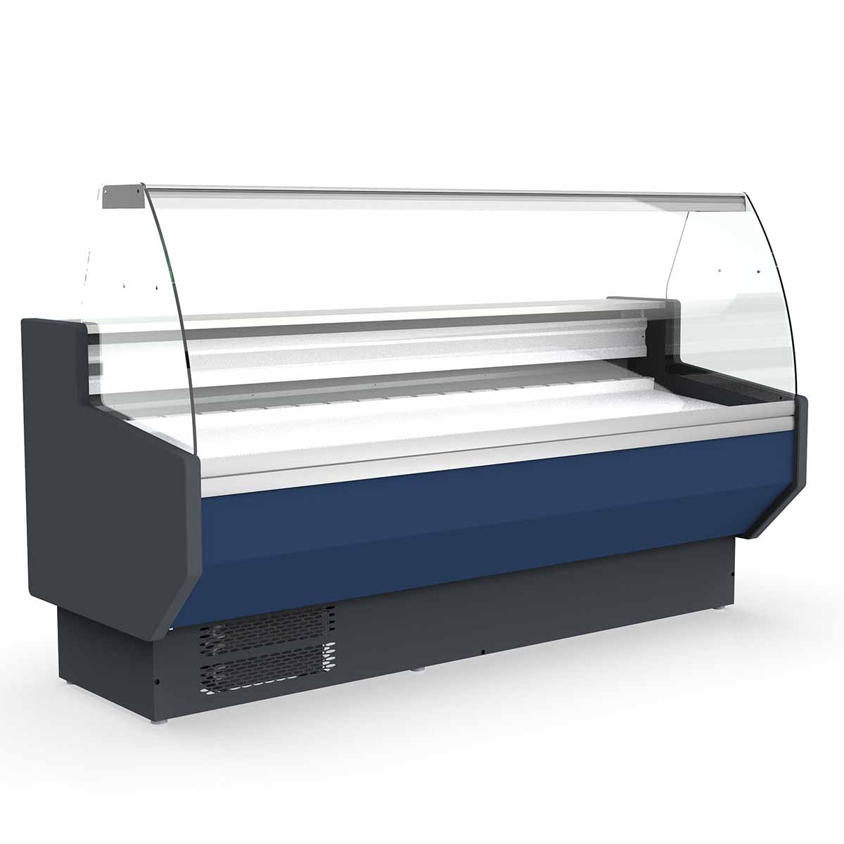 Vaiotec TOPLINE refrigerated counter 250 - curved front glass "blue"