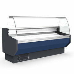 Vaiotec TOPLINE refrigerated counter 250 - curved front glass "blue" – Vorschau 1