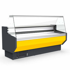 Vaiotec TOPLINE refrigerated counter 200 - straight front glass "yellow" – Vorschau 1