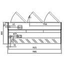 Vaiotec TOPLINE refrigerated counter 200 - straight front glass "orange"