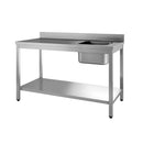 Vaiotec TOPLINE executive table 700 / basin right with upstand W:1600