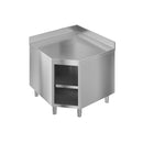 Vaiotec TOPLINE corner work cabinet 1000 / open with upstand W:1000