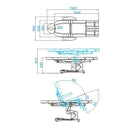 ACTIVESHOP Elektrische kosmetikliege azzurro 708as pedi 3 motoren weiss
