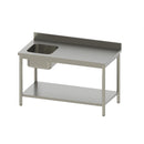 Vaiotec TOPLINE executive table 600 / basin left with upstand W:1400