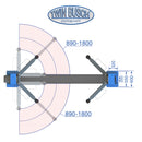 Twinbusch 2 Säulen Hebebühne 5.0 t - elektromagnetisch - HEAVY LINE