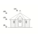 Fjordholz Sauna Kota Model Erik 9m² 1-Room