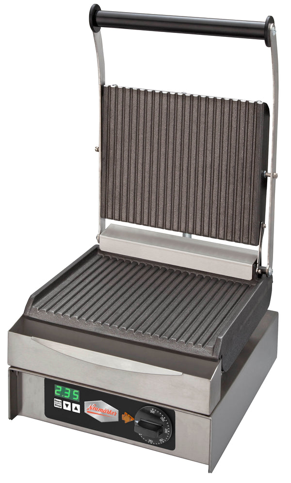 Neumärker Kontaktgrill Panini Master | oben + unten geriffelt | mit Digitaltimer