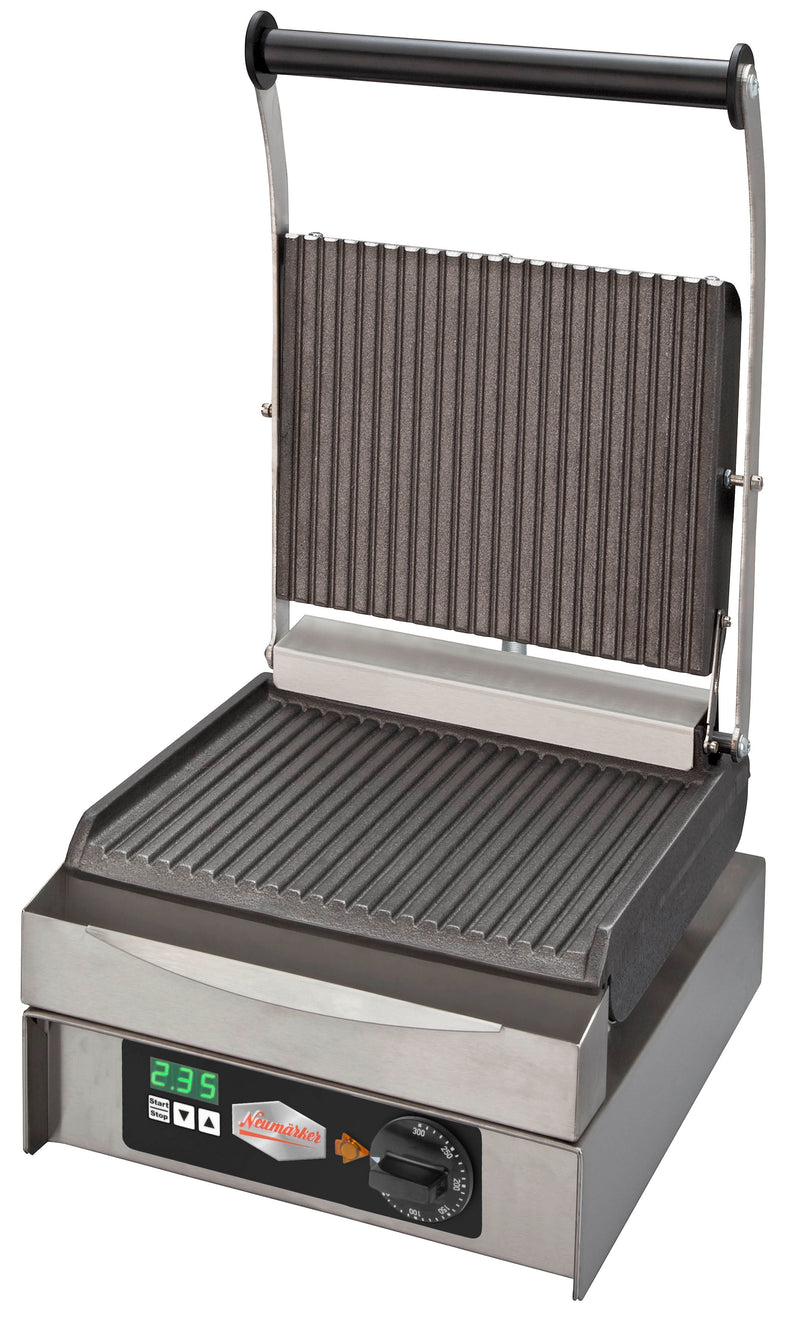 Neumärker Kontaktgrill Panini Master | oben + unten geriffelt | mit Digitaltimer