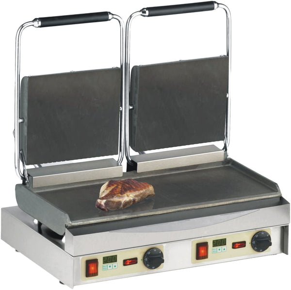 Neumärker Kontaktgrill Kamtschatka-Grill | oben + unten glatt | mit Digitaltimern