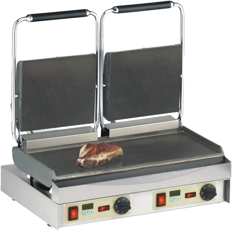 Neumärker Kontaktgrill Kamtschatka-Grill | oben + unten glatt | mit Digitaltimern