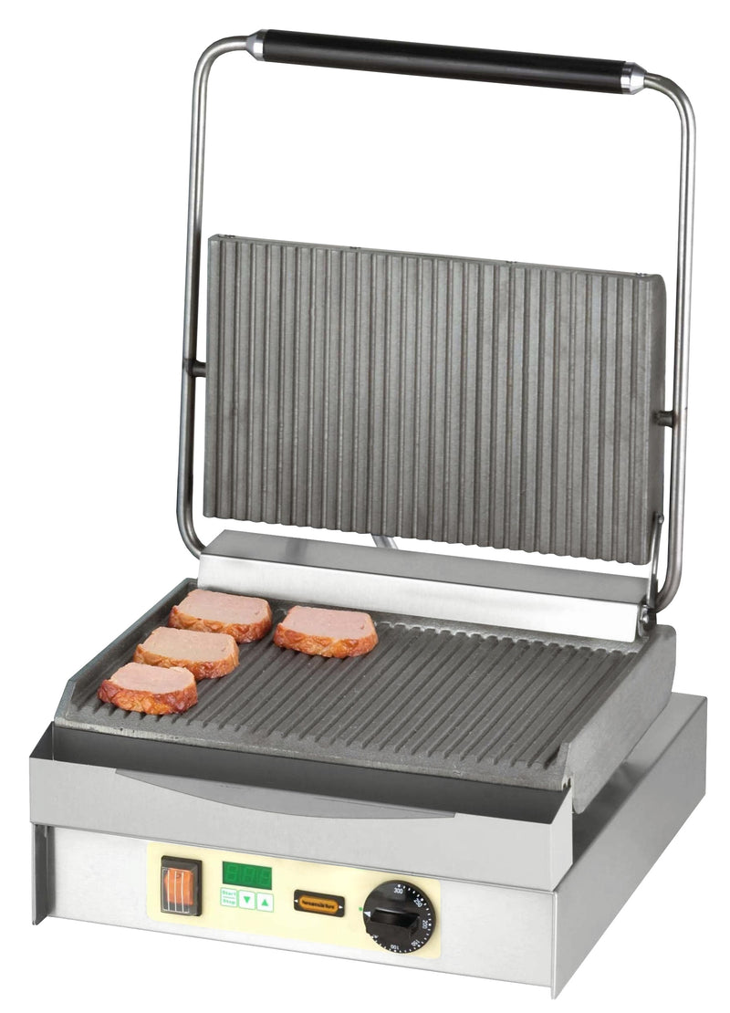 Neumärker Kontaktgrill Chopper-Grill | oben + unten geriffelt | mit Digitaltimer
