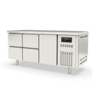 Vaiotec TOPLINE freezer table 700 / 3-way GN1/1 with 4 drawers / 1 door