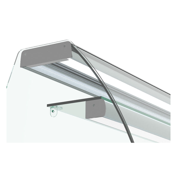 Vaiotec intermediate glass shelf including lighting 200 series TOPLINE