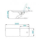 Soleni AZZURRO 808 electric massage table, second choice, like new