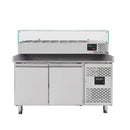 Vaiotec EASYLINE pizza cooling table 800 / 2-door "grey" including cooling top GN1/4