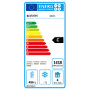 Vaiotec EASYLINE pizza cooling table 800 / 3-door "grey" including cooling top GN1/4