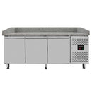 Vaiotec EASYLINE pizza cooling table 800 / 3-door "grey" including cooling top GN1/4
