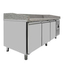 Vaiotec EASYLINE pizza cooling table 800 / 3-door "grey" including cooling top GN1/3