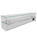 Vaiotec EASYLINE pizza cooling table 800 / 2 doors &amp; 7 drawers "grey" including cooling top GN1/3