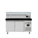 Vaiotec EASYLINE pizza cooling table 800 / 2-door "black" including cooling top GN1/3