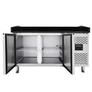 Vaiotec EASYLINE pizza cooling table 800 / 2-door "black" including cooling top GN1/3