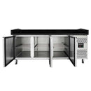 Vaiotec EASYLINE pizza cooling table 800 / 3-door "black" including cooling top GN1/4