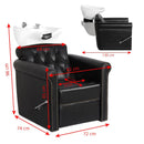 ACTIVESHOP Gabbiano friseur-waschbecken berlin lux schwarz