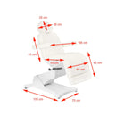 ACTIVESHOP Elektrische kosmetikliege azzurro 869a - drehbar - 4 motoren weiss