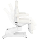 ACTIVESHOP Elektrische kosmetikliege azzurro 869as pedi drehbar 5 motoren weiss