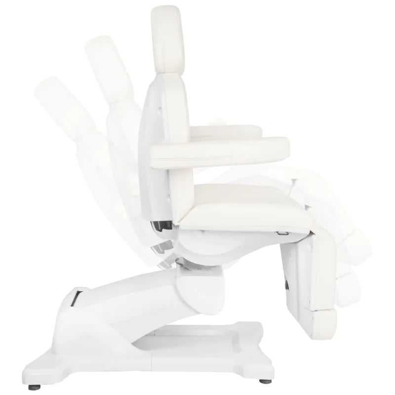 ACTIVESHOP Elektrische kosmetikliege azzurro 869as pedi drehbar 5 motoren weiss