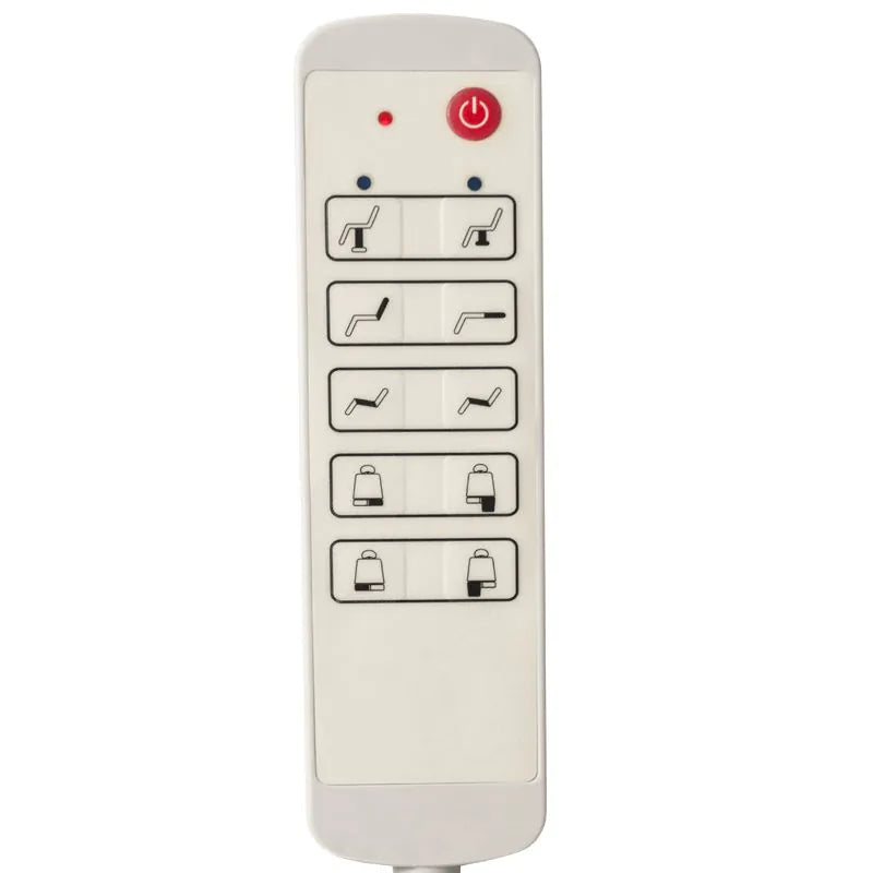 ACTIVESHOP Elektrische kosmetikliege azzurro 869as pedi drehbar 5 motoren weiss