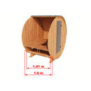 Fjordholz Fass-Sauna Modell Mini Luxe
