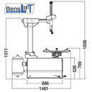 Benslift Reifenmontagemaschine BL500T