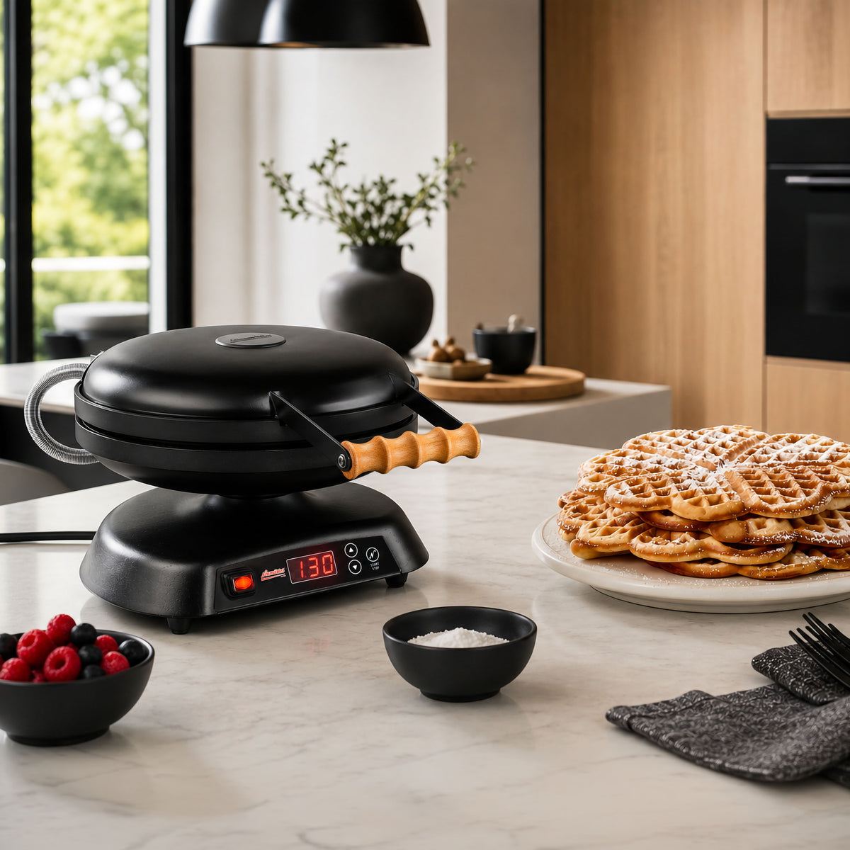 Neumärker Galaxia® Black Edition | Professionelles Design-Waffeleisen